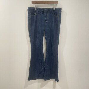 Old Navy Blue Denim Jeans Pants Button Back Pockets Size 10 Regular